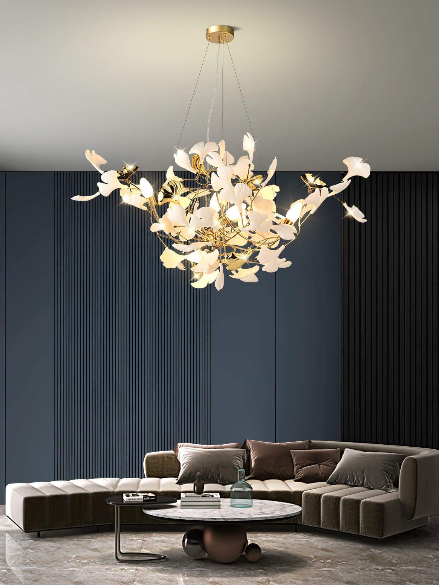 Gingko Chandelier Style F