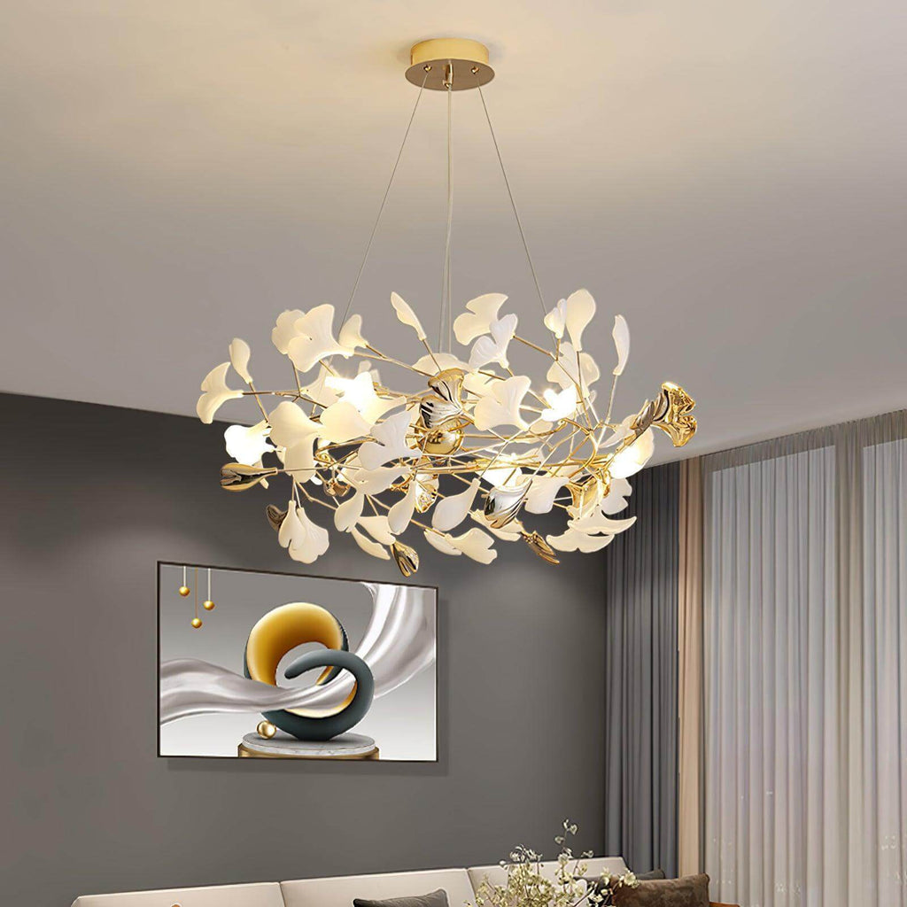Gingko Chandelier Style F
