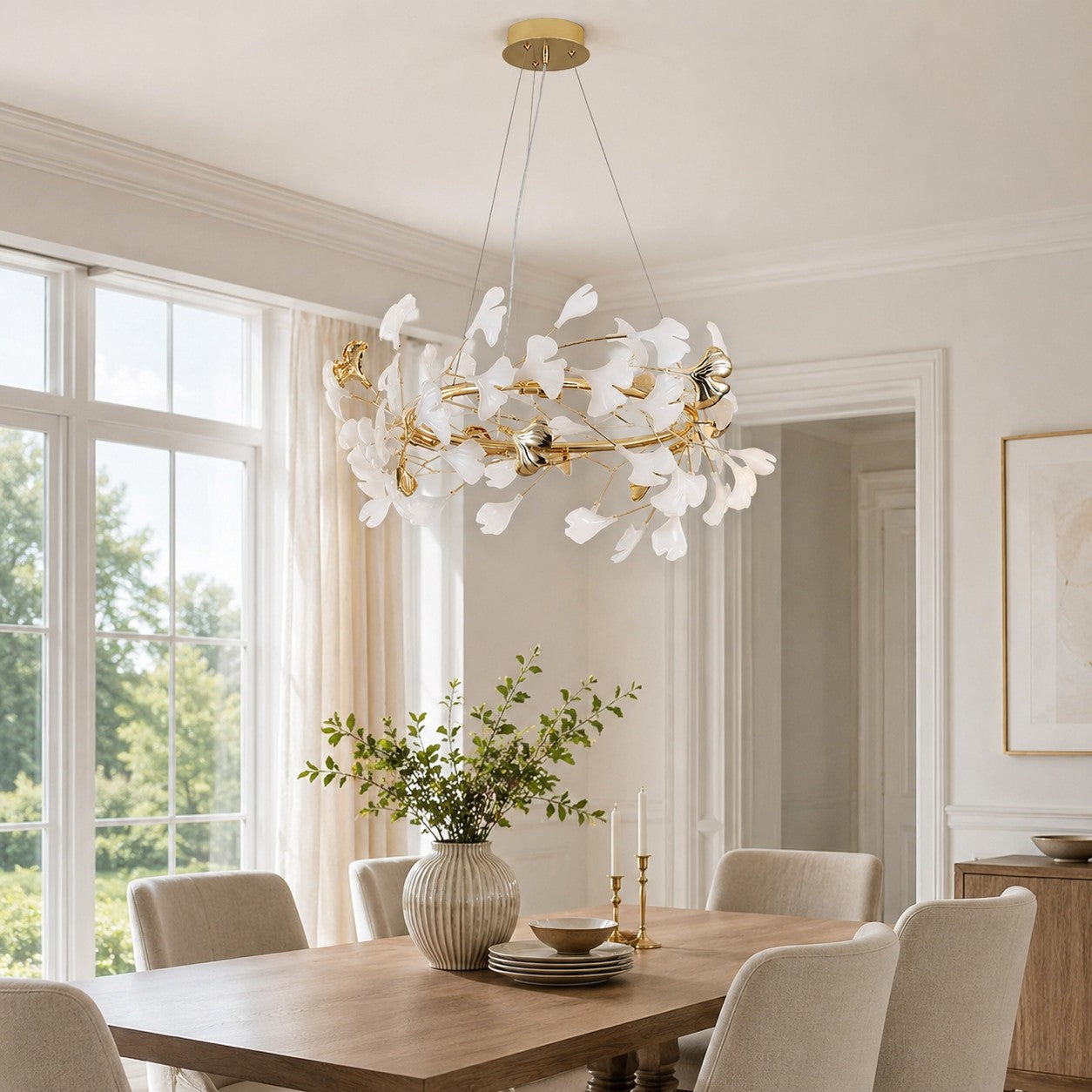 Gingko Chandelier Style E