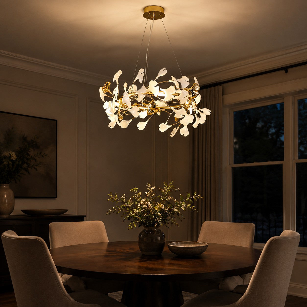Gingko Chandelier Style E