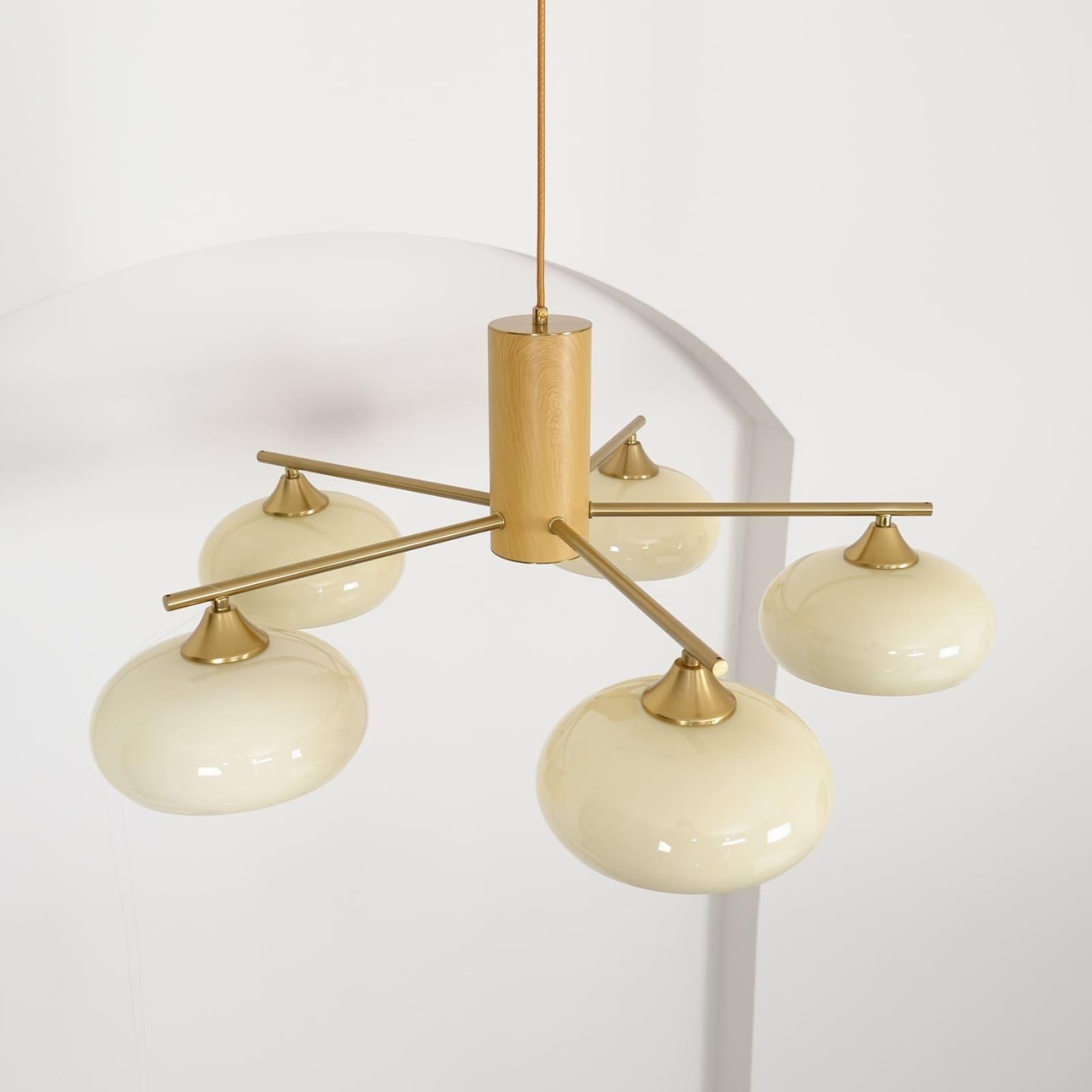 Glass Persimmon Chandelier