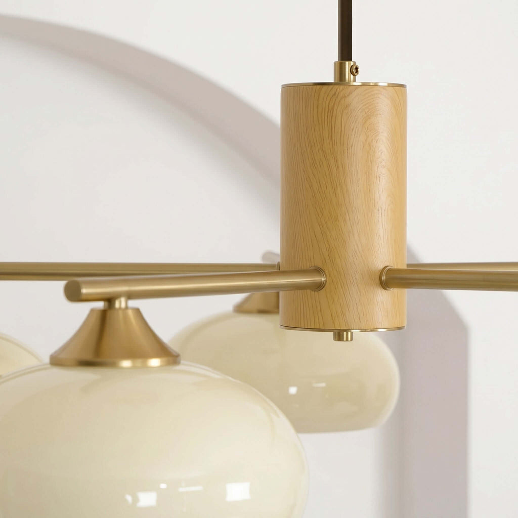 Glass Persimmon Chandelier