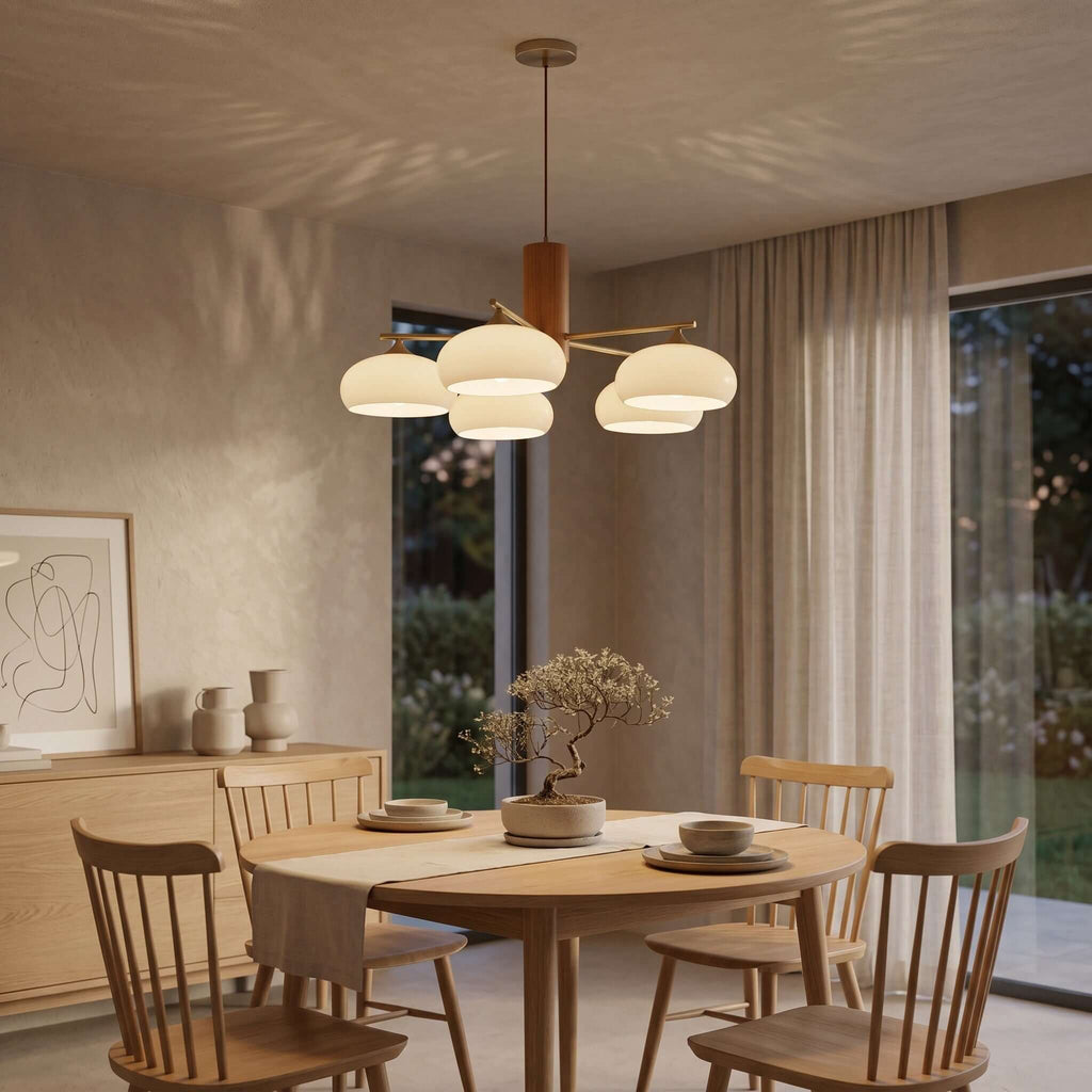 Glass Persimmon Chandelier