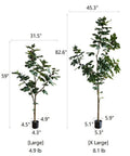 Artificial Silk Fig Tree In Pot
