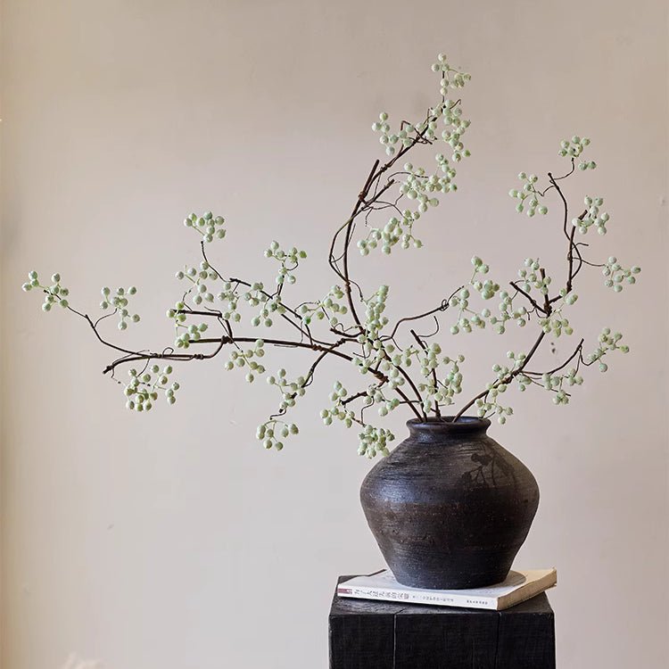 Zen Style Light Green Berry Stem 37.8" Tall