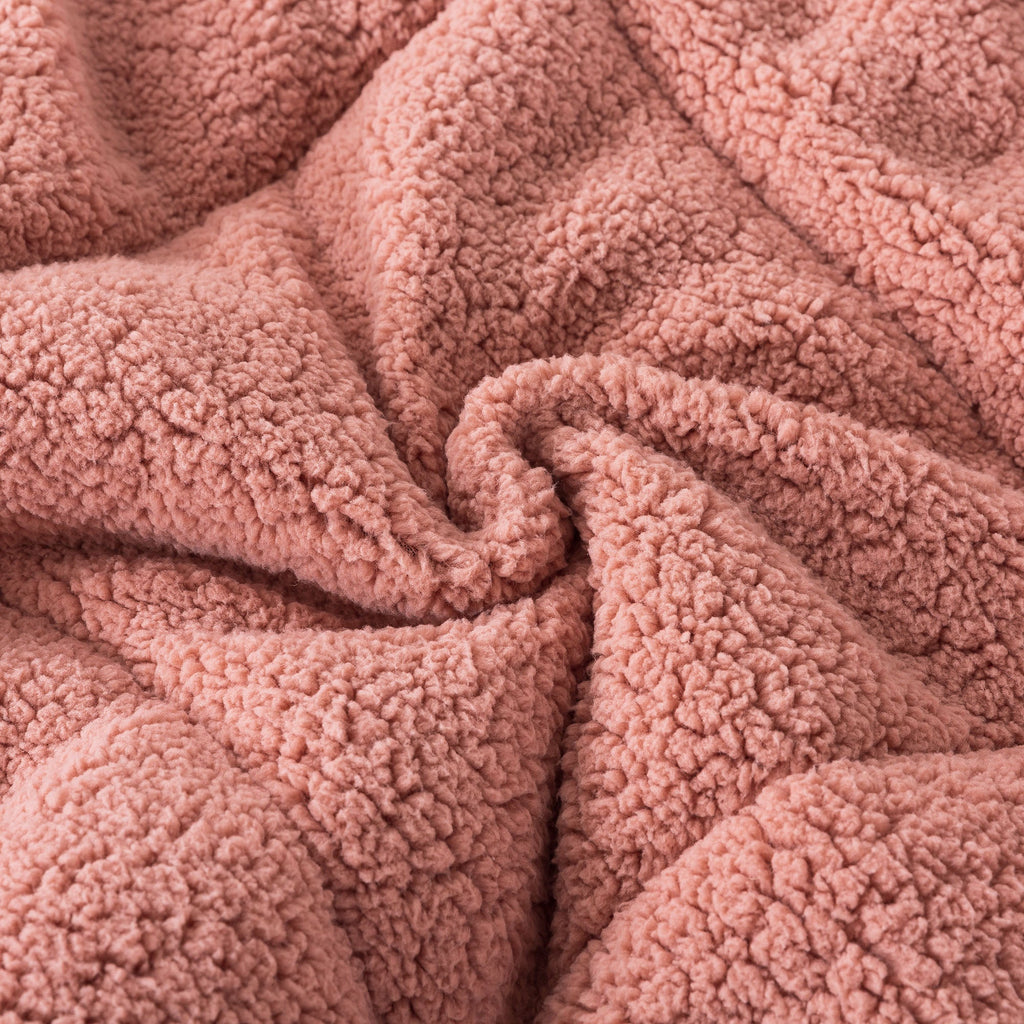Kasentex Ultra Soft All Season Reversible Plush Sherpa Lined Comforter, Twin, Queen, King