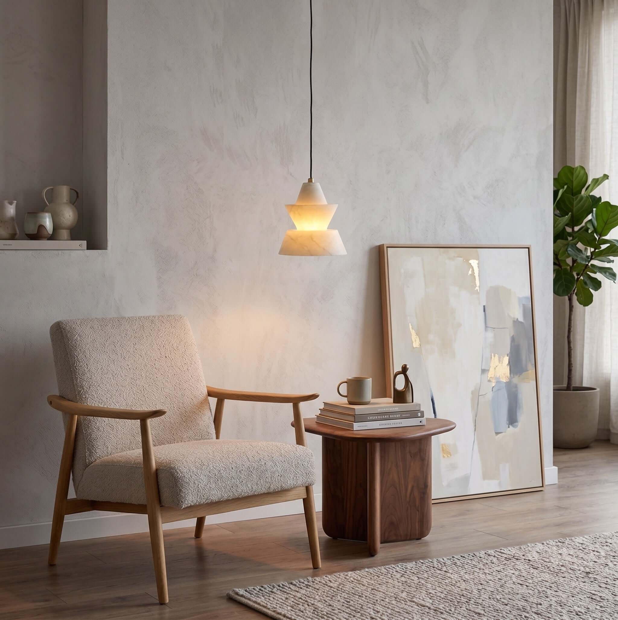 LAB S18 Alabaster Pendant Light