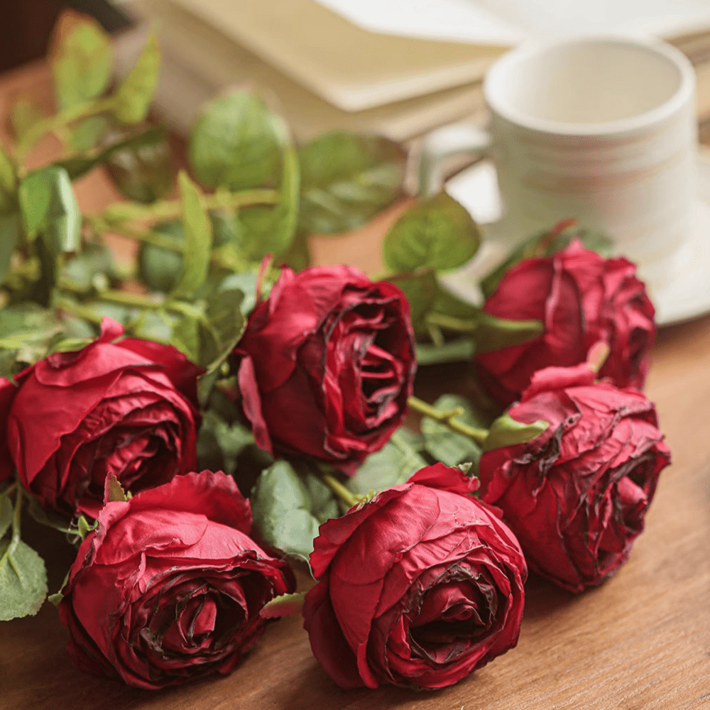 Artificial Single Rose Stem 28.7" Tall
