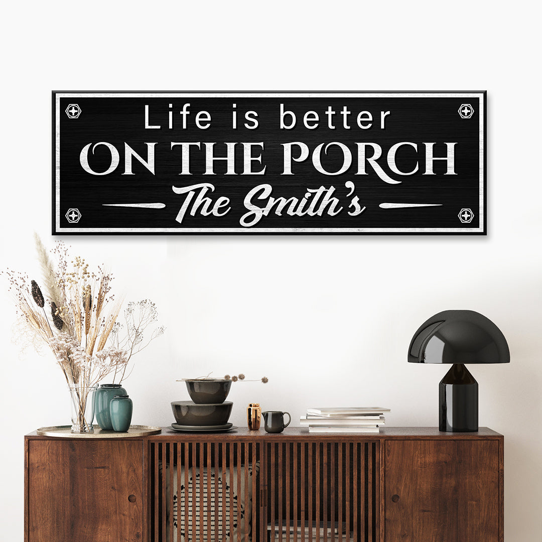 Family Name Porch Sign