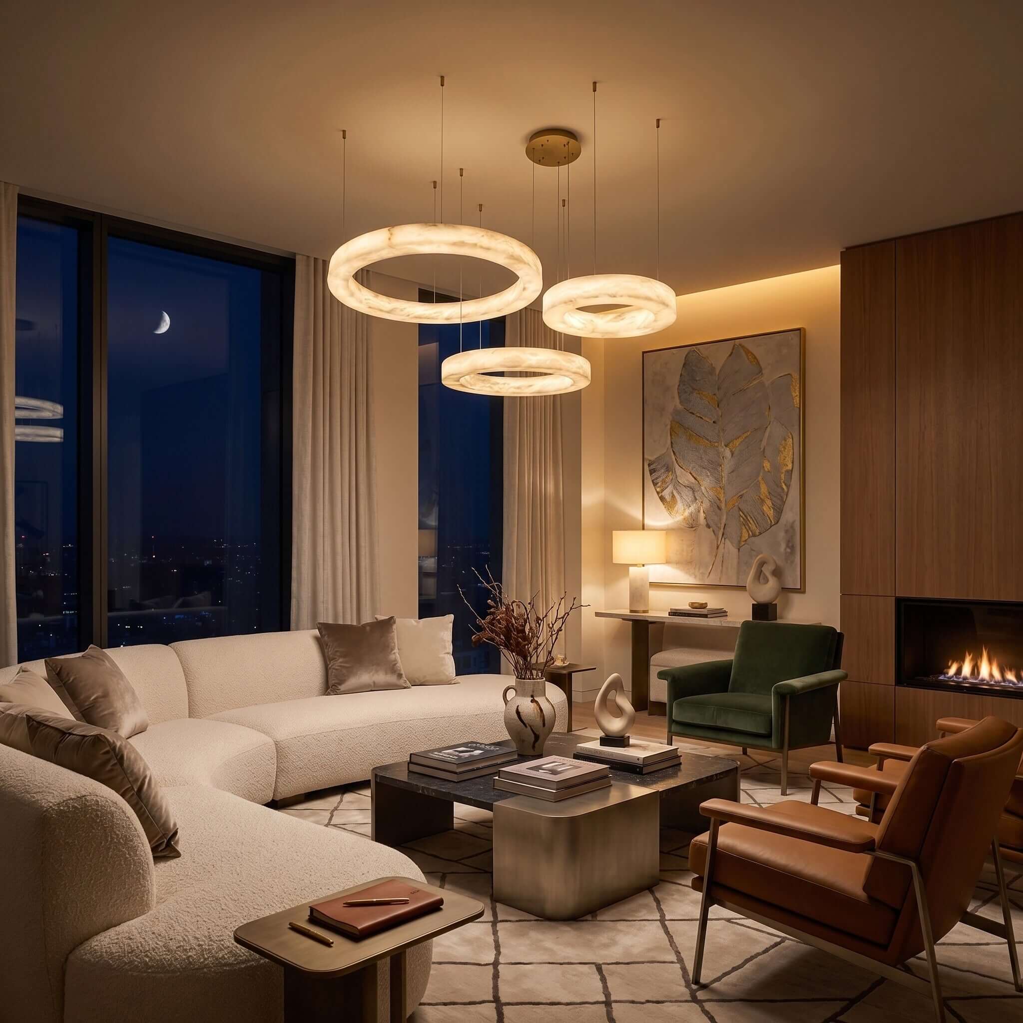 Marika Alabaster Chandelier