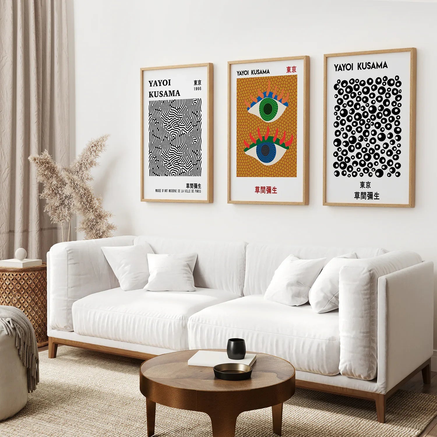 Japanese Yayoi Kusama Famous Wall Art Decor