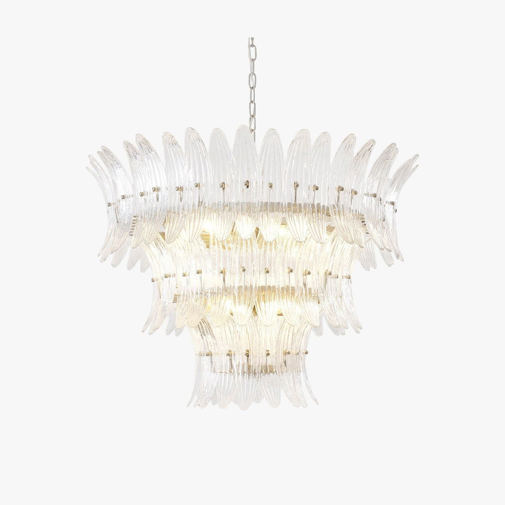 Murano Palmette Glass Chandelier