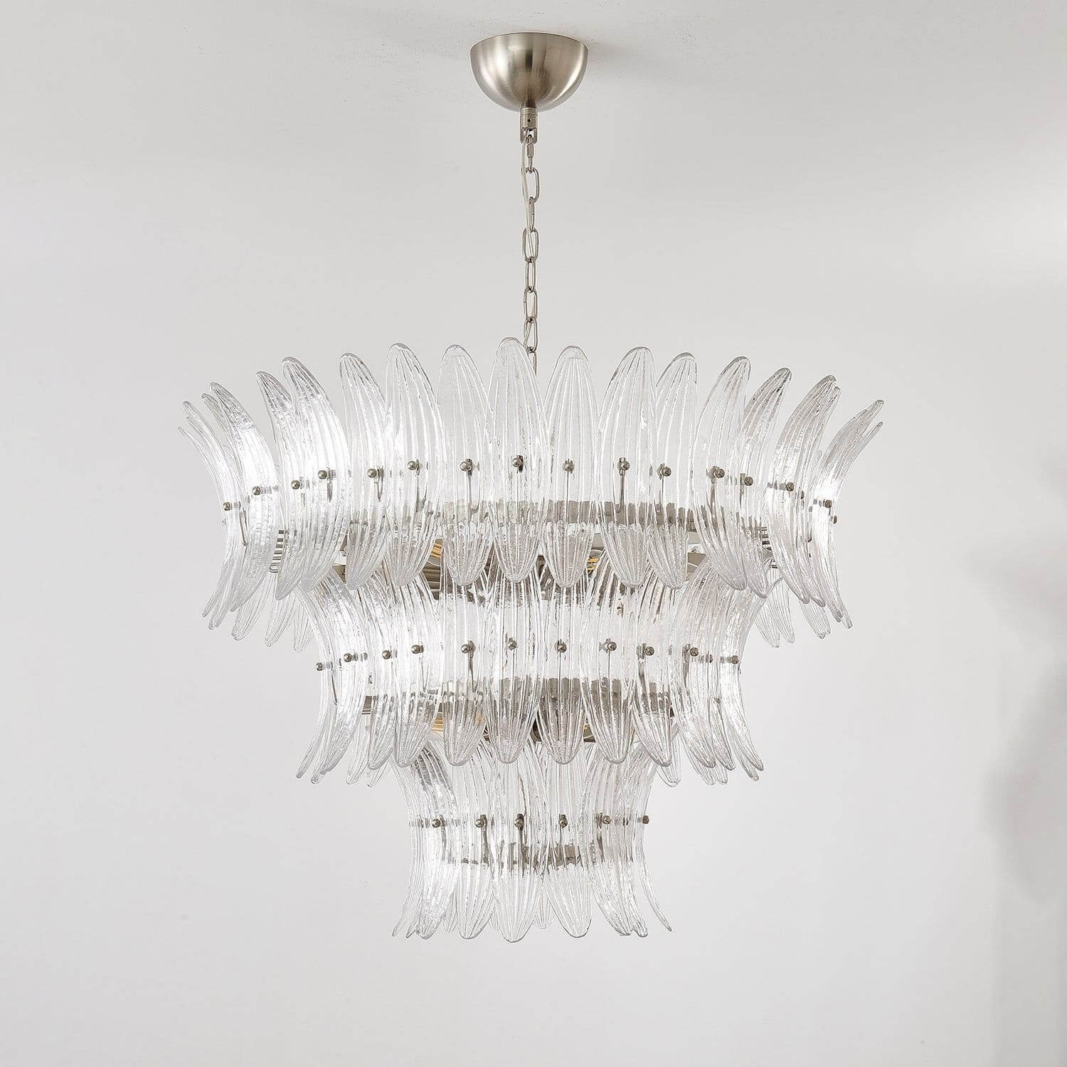 Murano Palmette Glass Chandelier