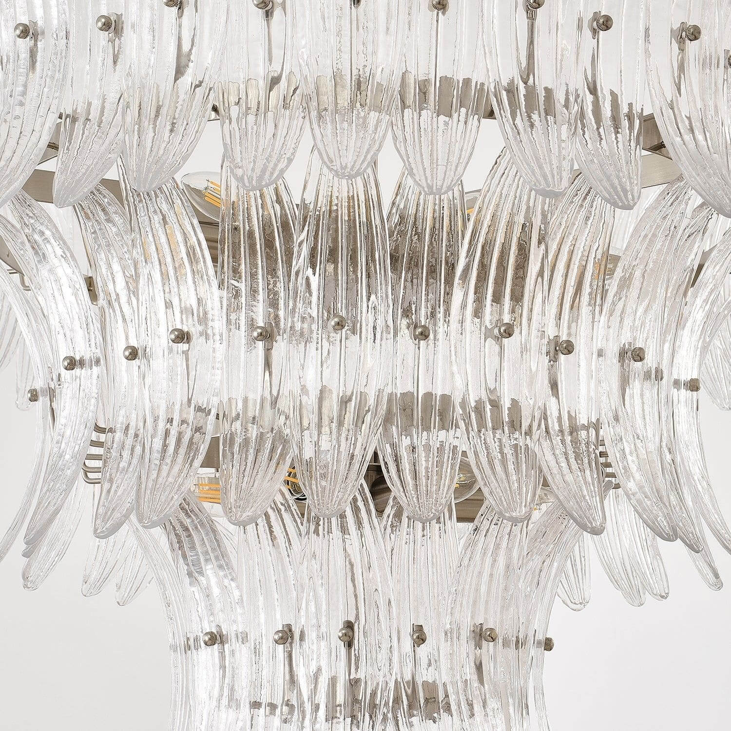 Murano Palmette Glass Chandelier