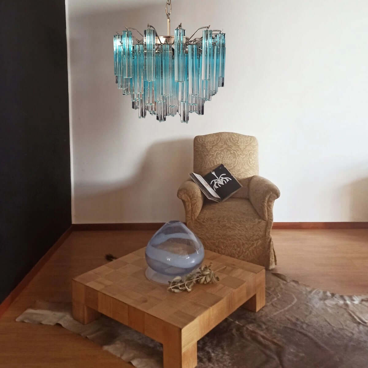 Murano Prisms Chandelier 18"