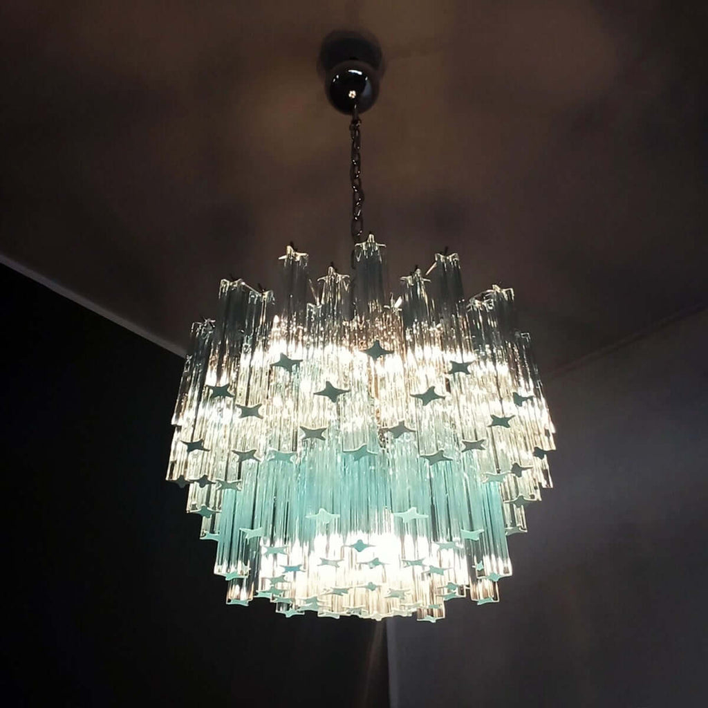 Murano Prisms Chandelier 18"