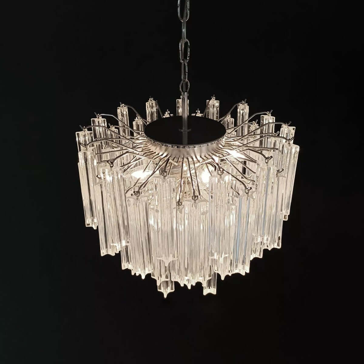 Murano Prisms Chandelier 18"