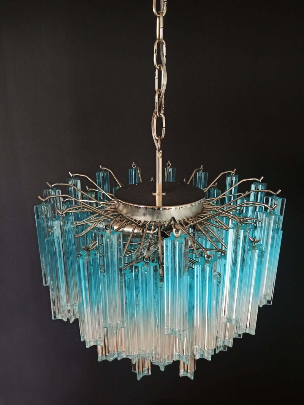Murano Prisms Chandelier 18"