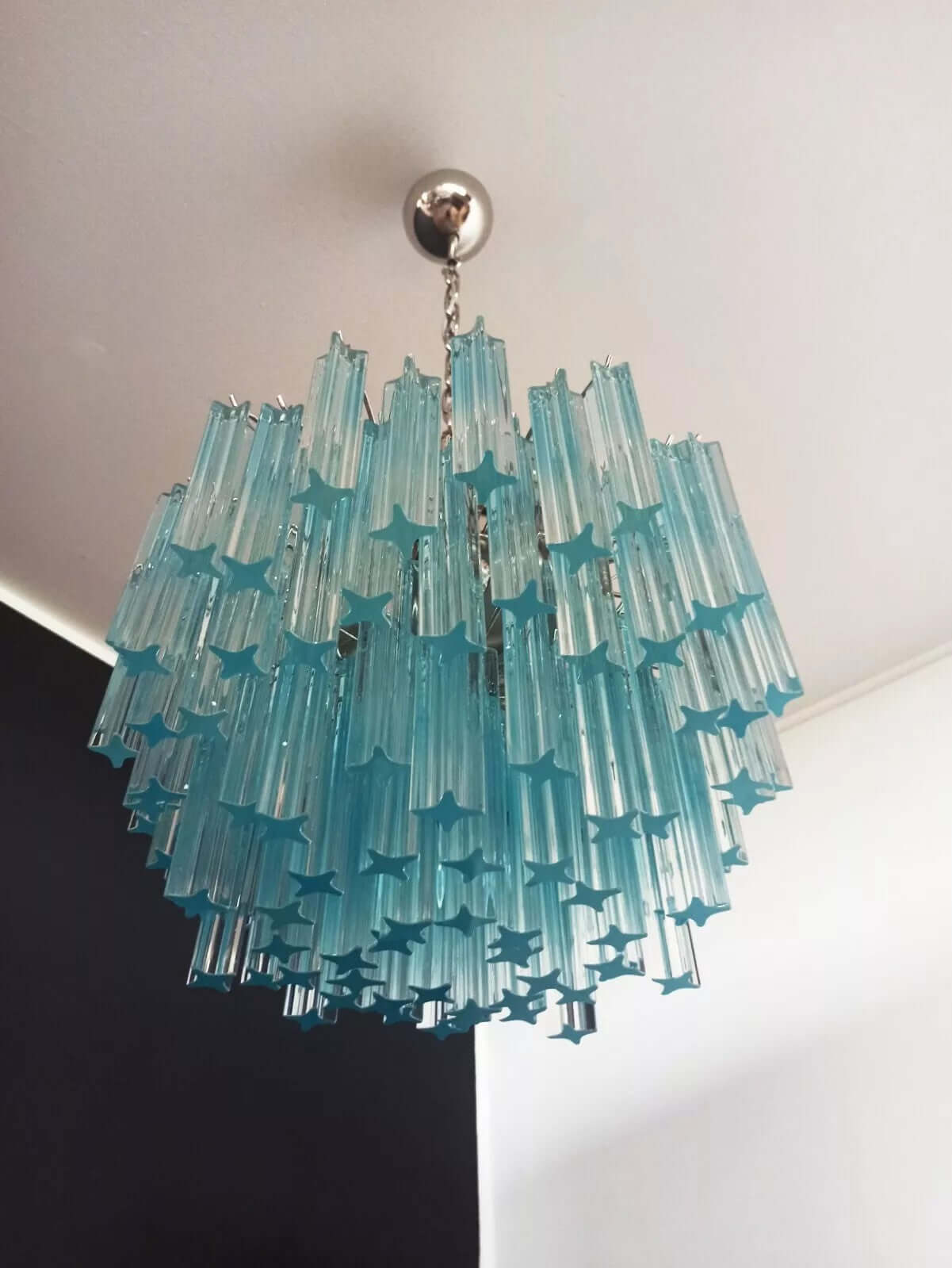 Murano Prisms Chandelier 18"