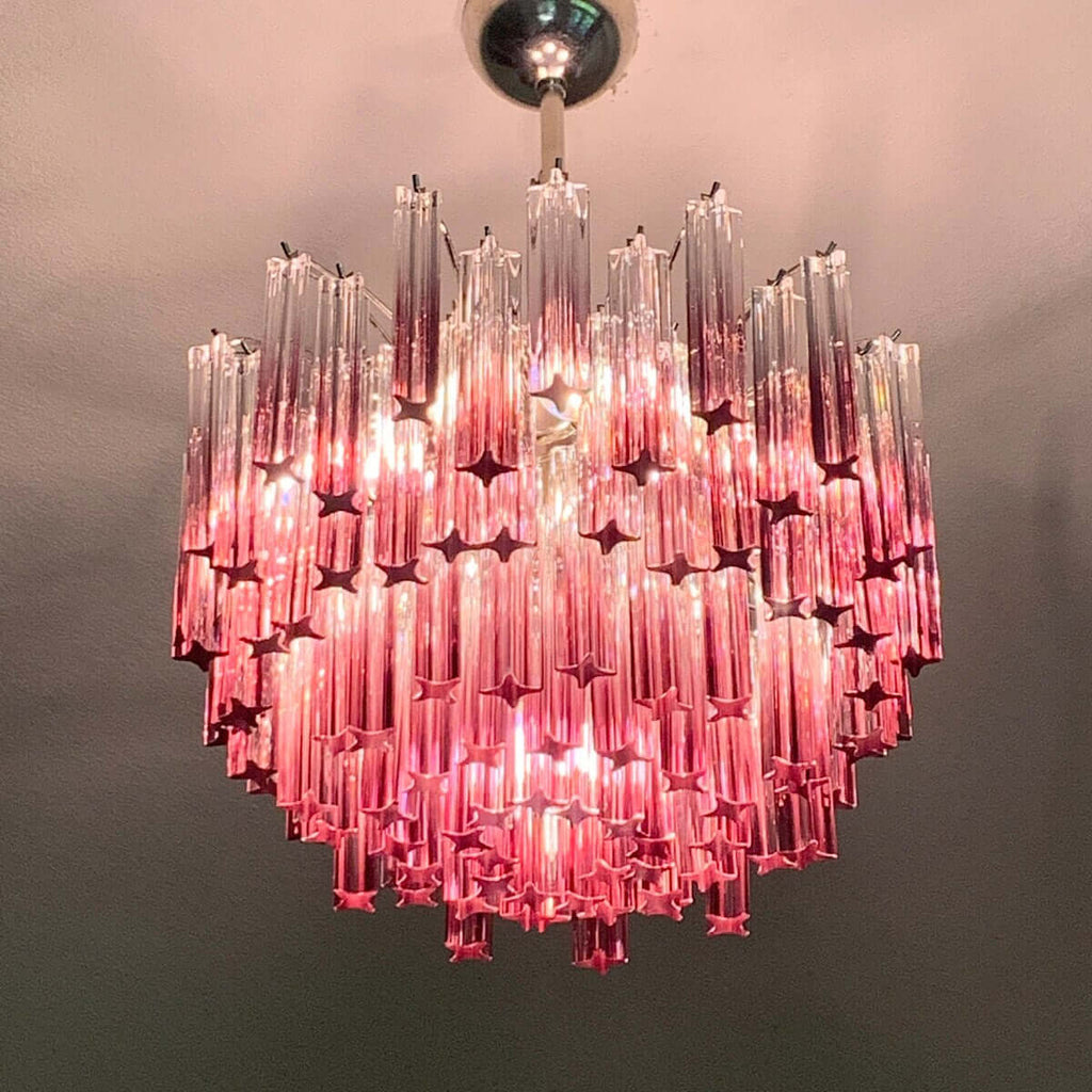 Murano Prisms Chandelier 18"