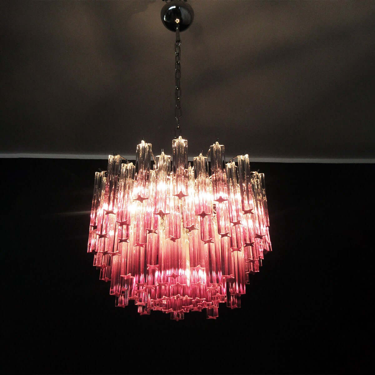 Murano Prisms Chandelier 18"