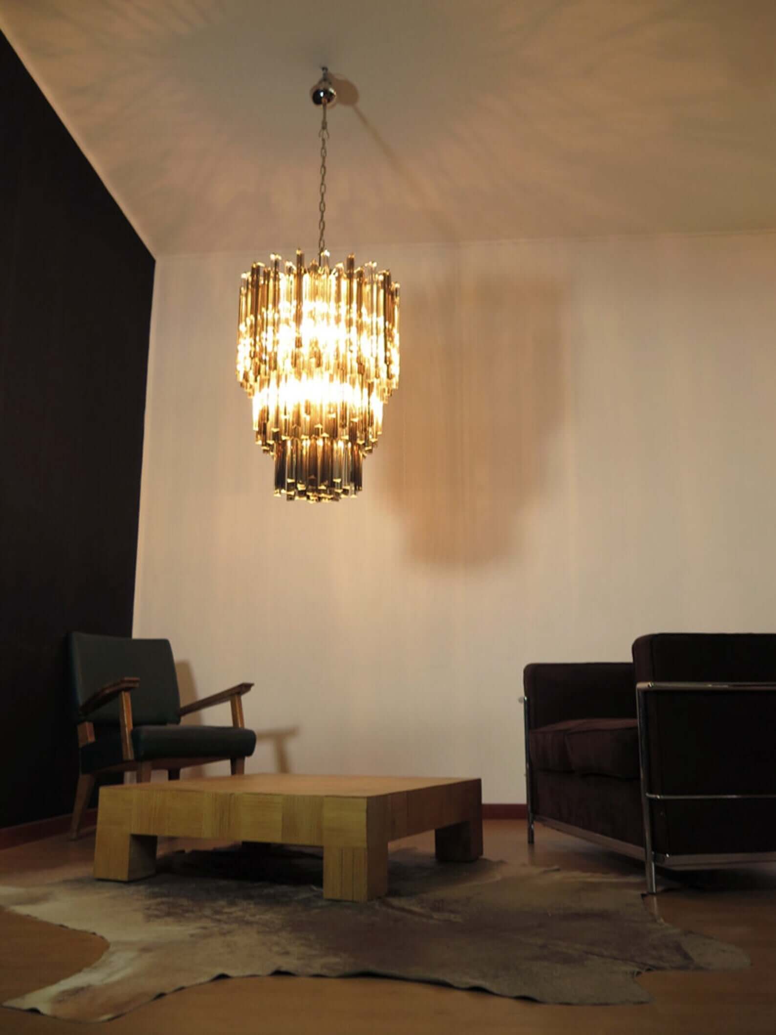Murano Prisms Chandelier 24"