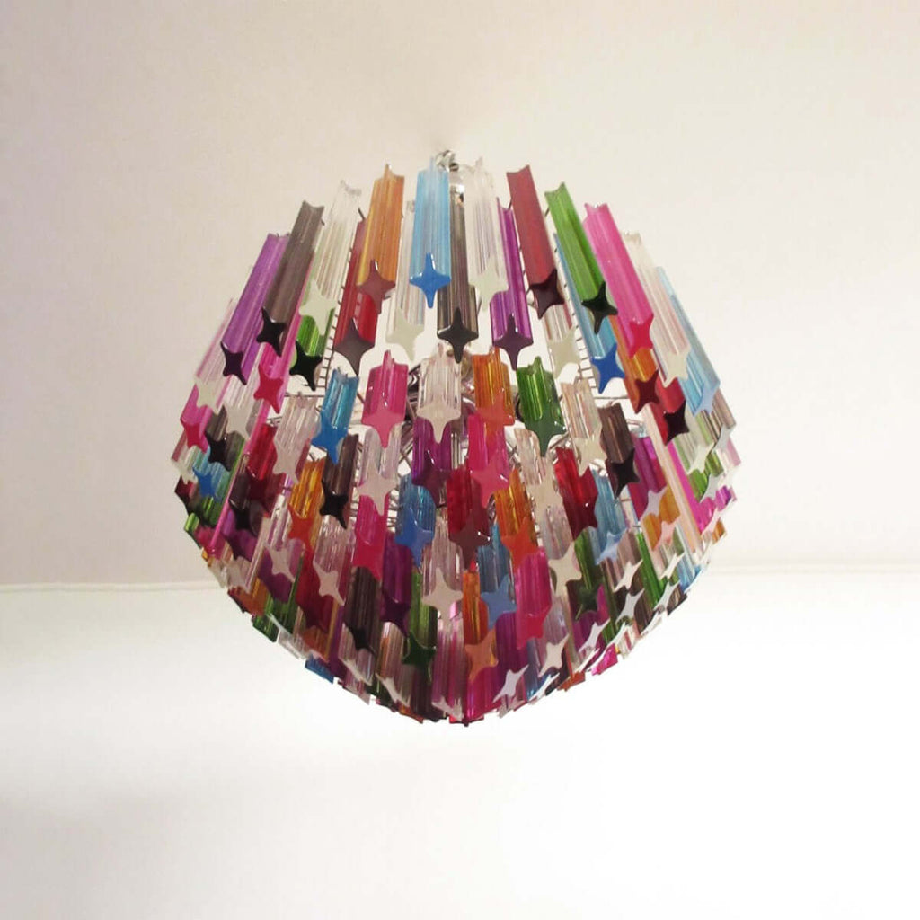 Murano Prisms Chandelier 30"