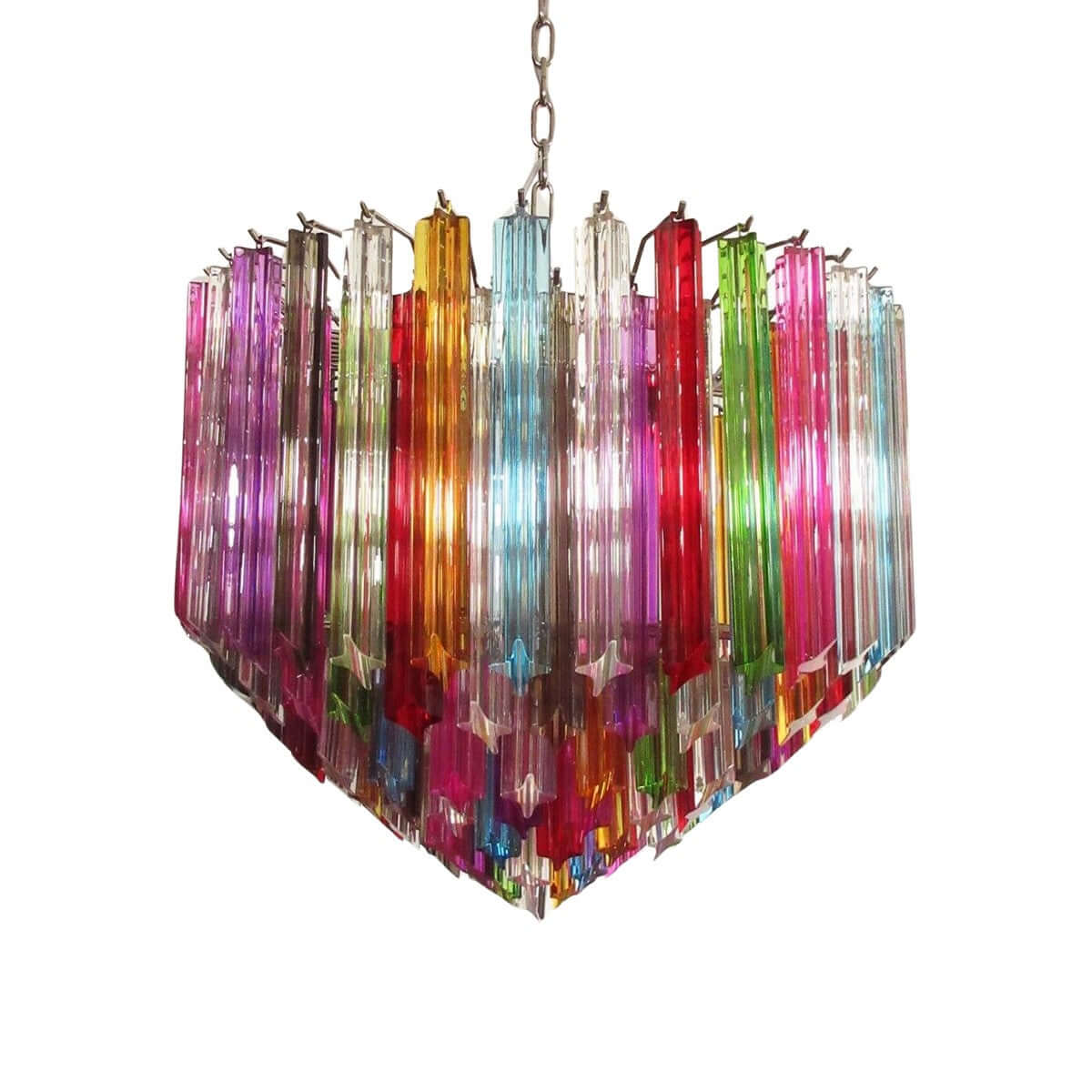 Murano Prisms Chandelier 30"