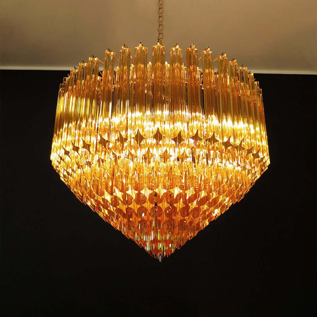 Murano Prisms Chandelier 30"