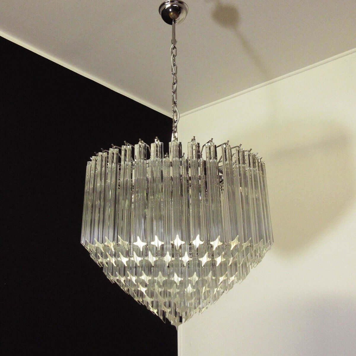 Murano Prisms Chandelier 30"