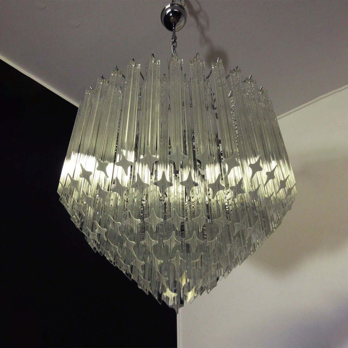 Murano Prisms Chandelier 30"