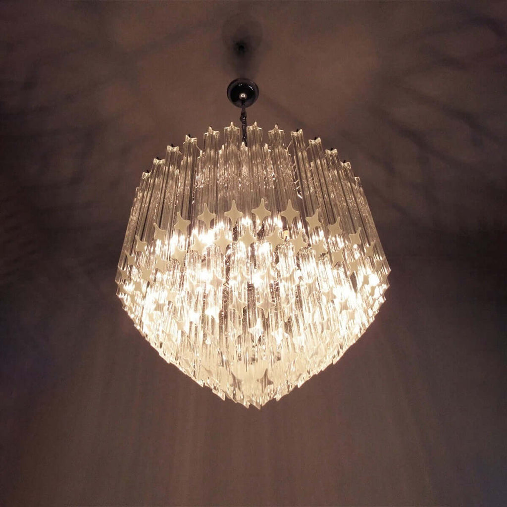 Murano Prisms Chandelier 30"