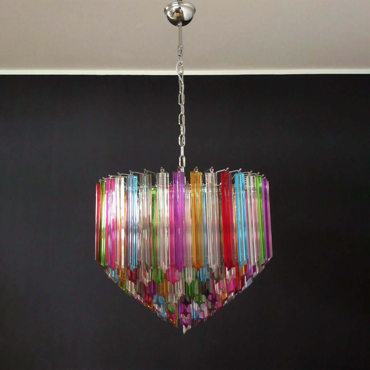 Murano Prisms Chandelier 30"