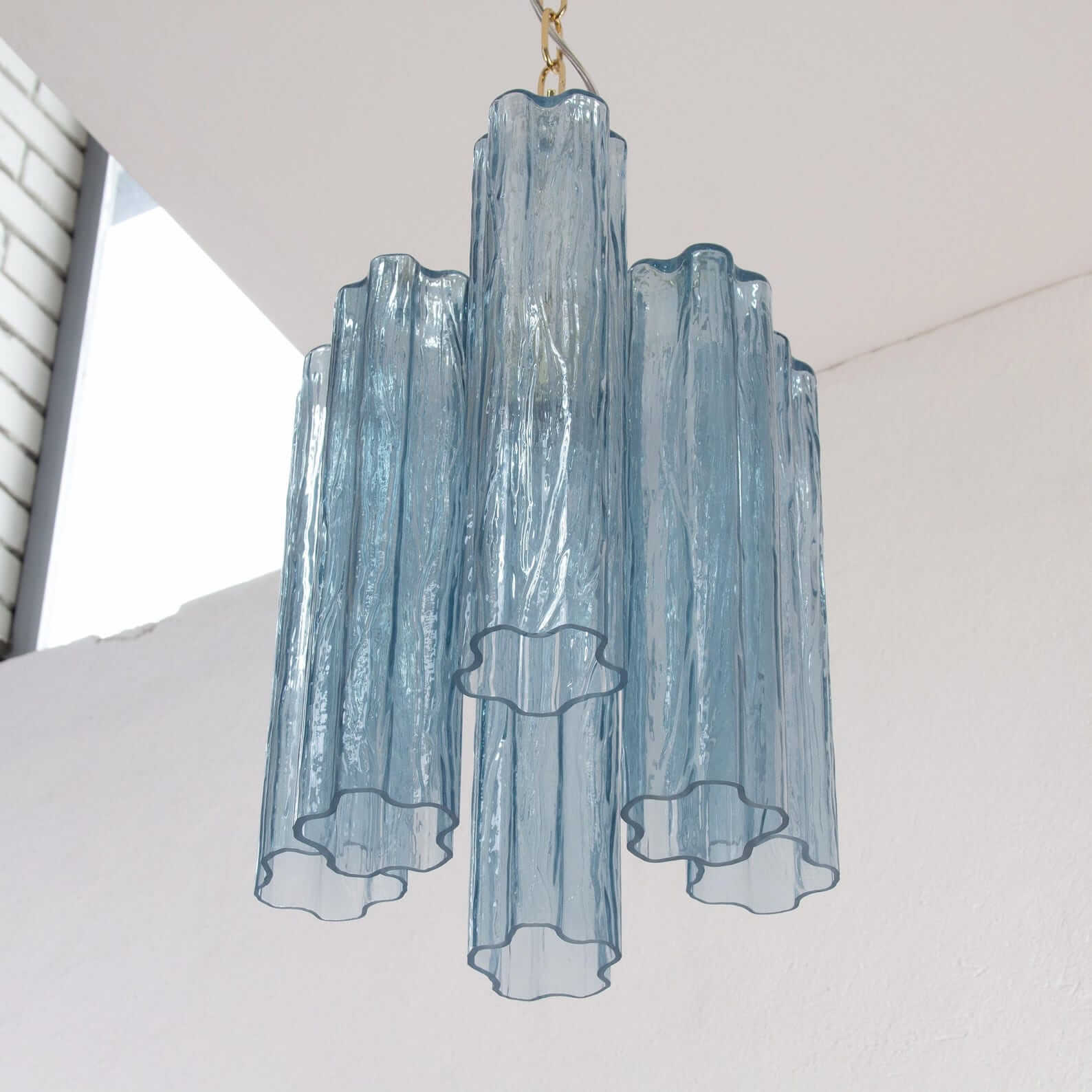 Murano Tubes Chandelier 11"