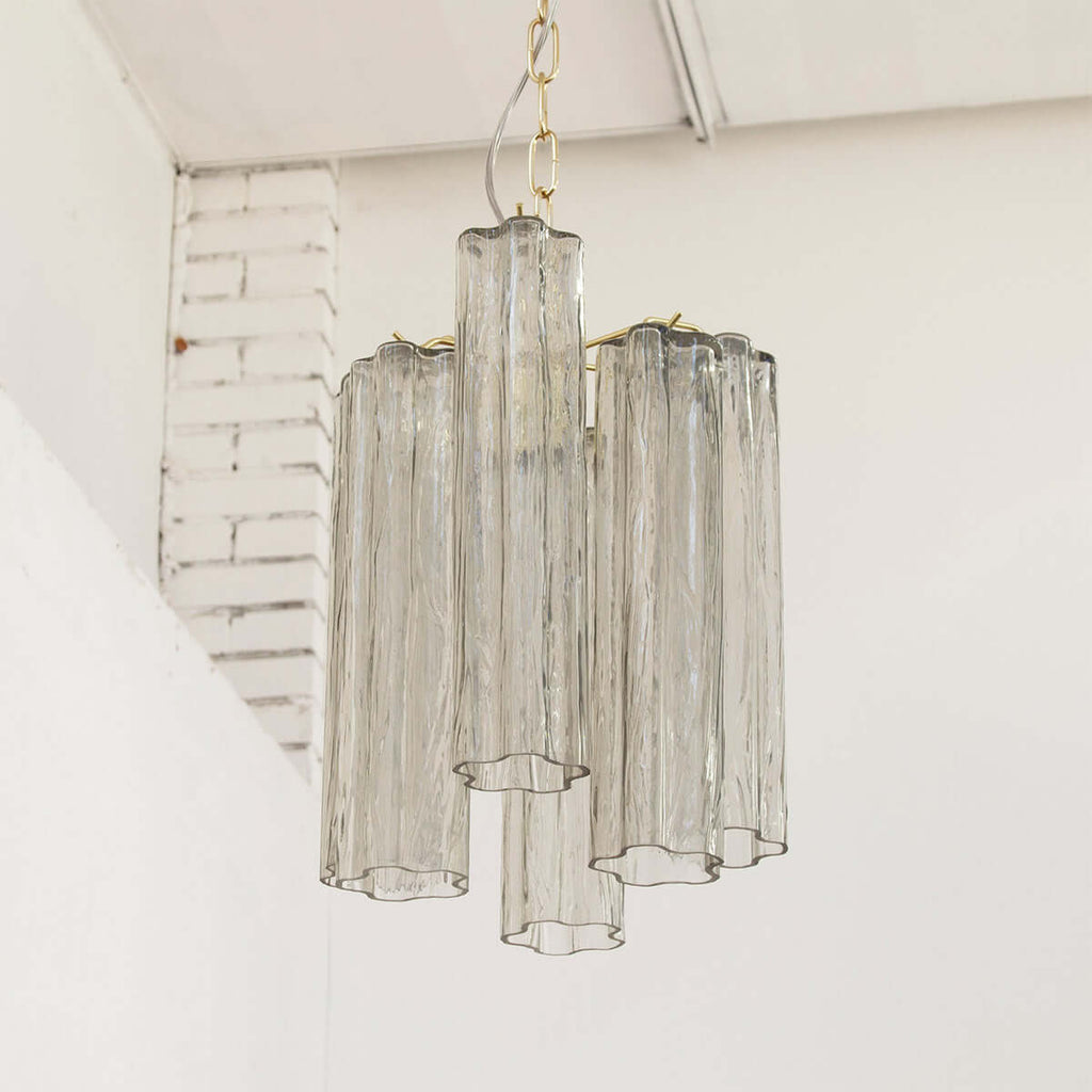 Murano Tubes Chandelier 11"