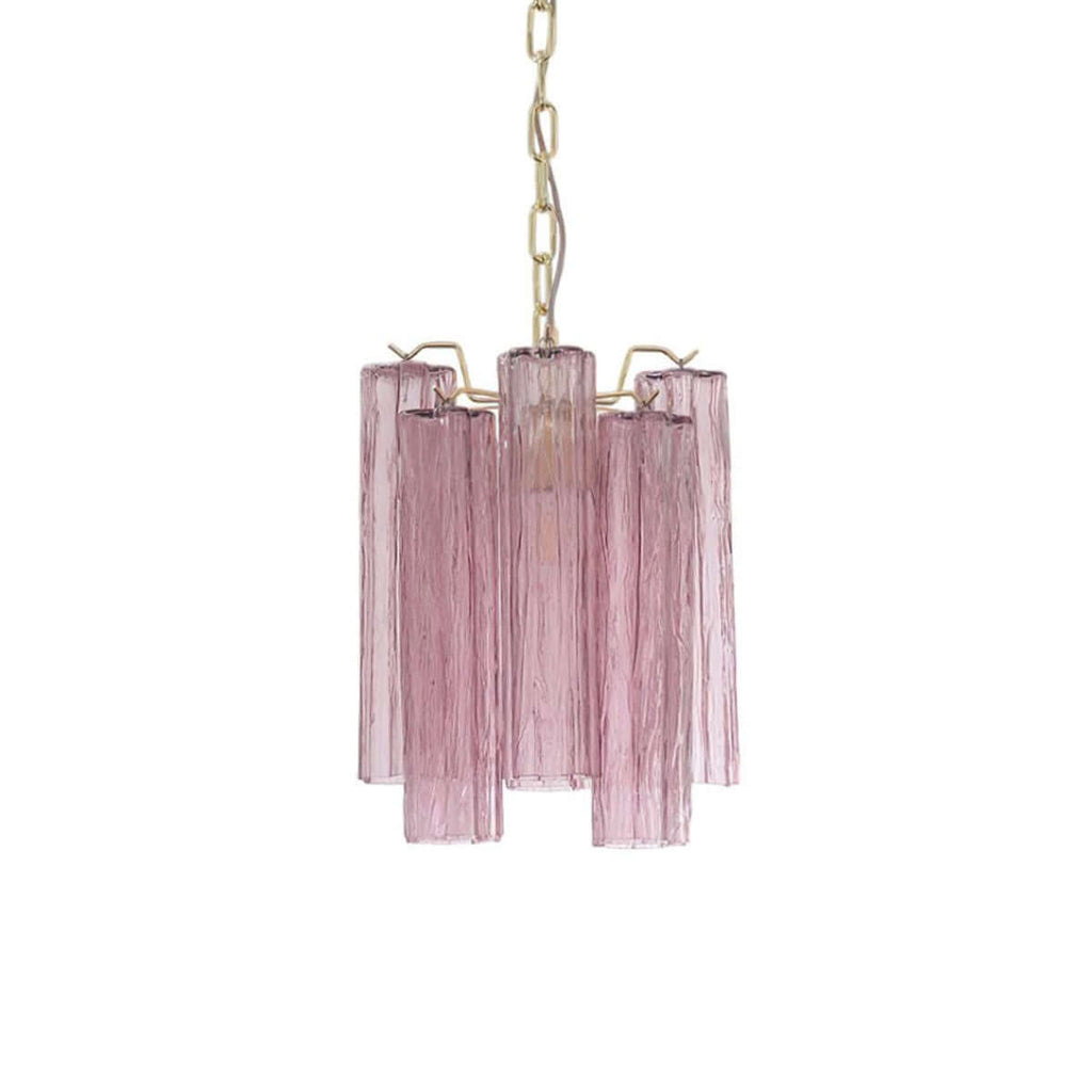 Murano Tubes Chandelier 11"