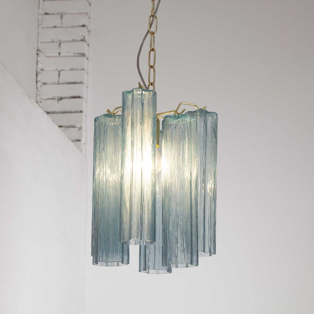 Murano Tubes Chandelier 11"