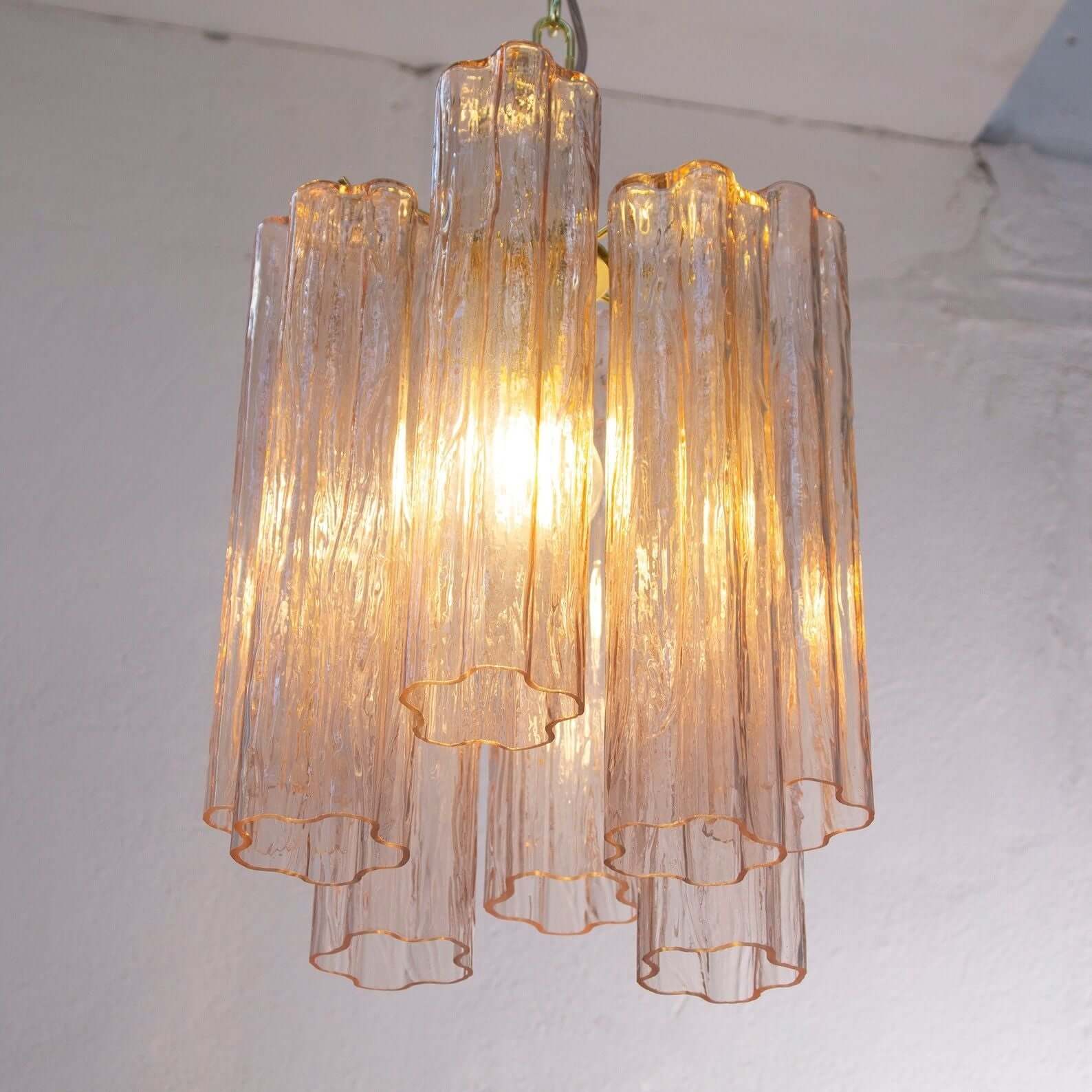 Murano Tubes Chandelier 11"
