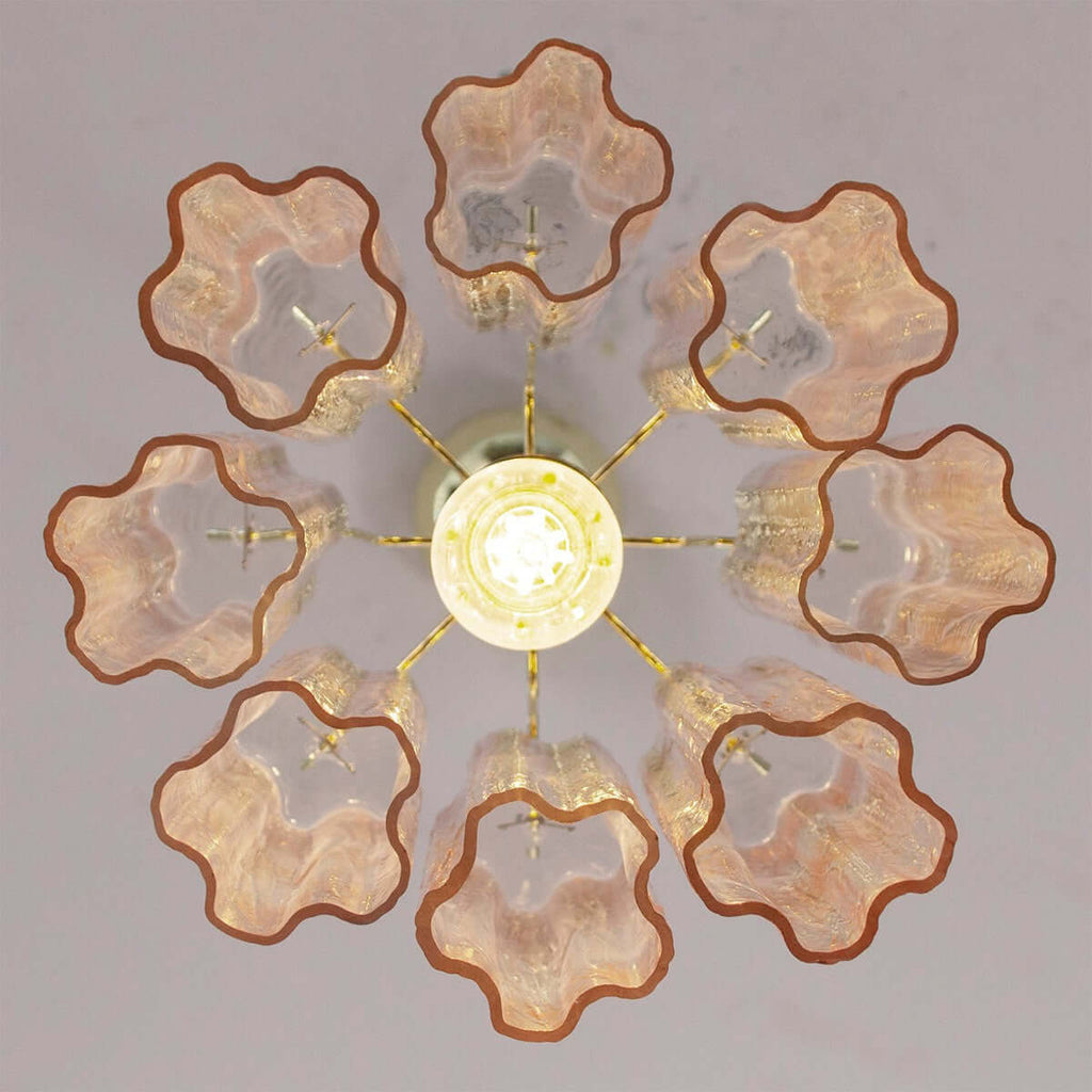 Murano Tubes Chandelier 11"