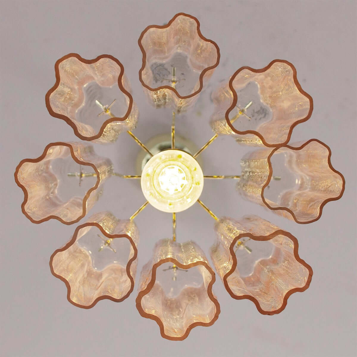 Murano Tubes Chandelier 11"