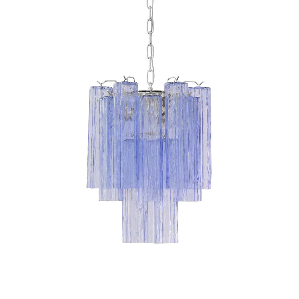 Murano Tubes Chandelier 19"
