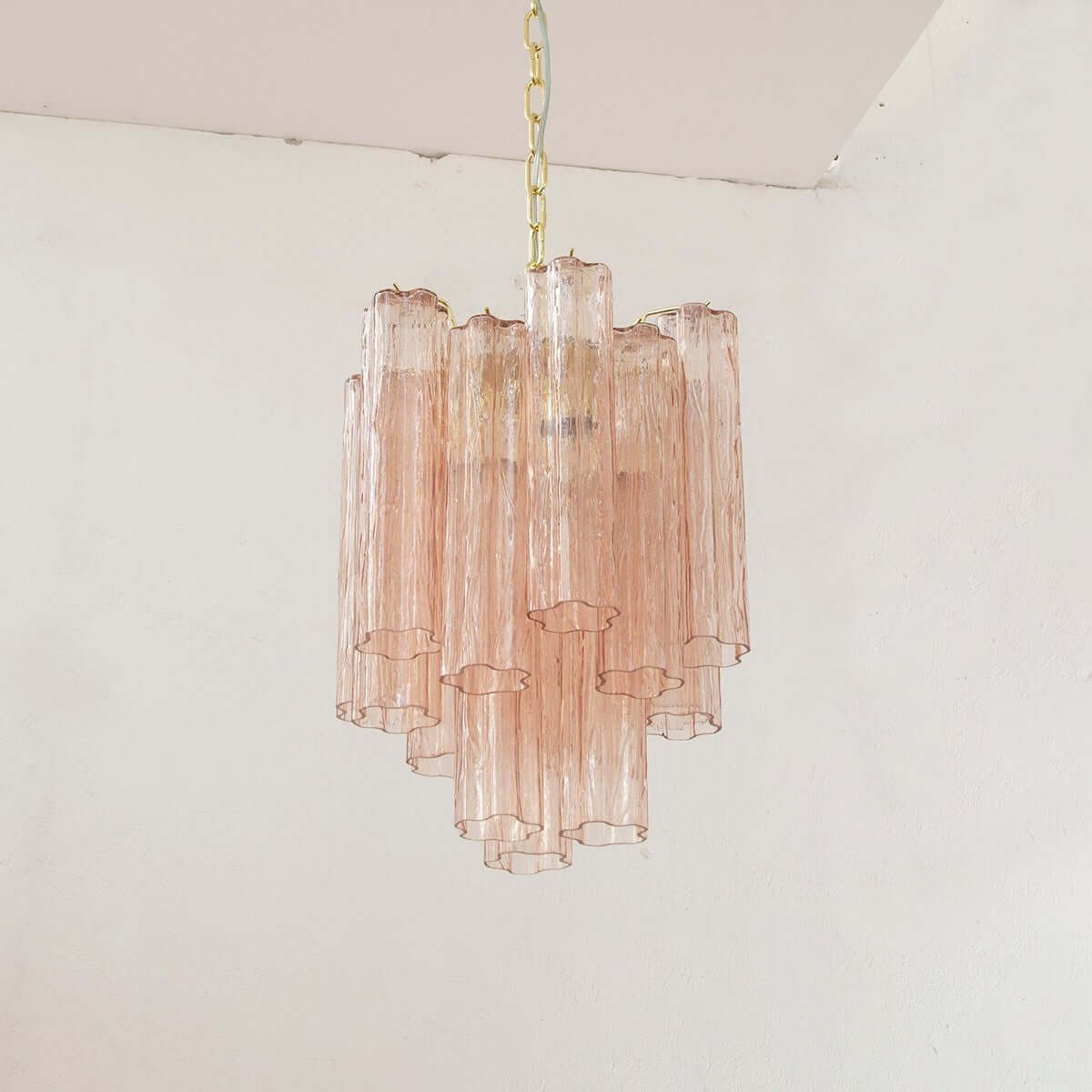 Murano Tubes Chandelier 19"