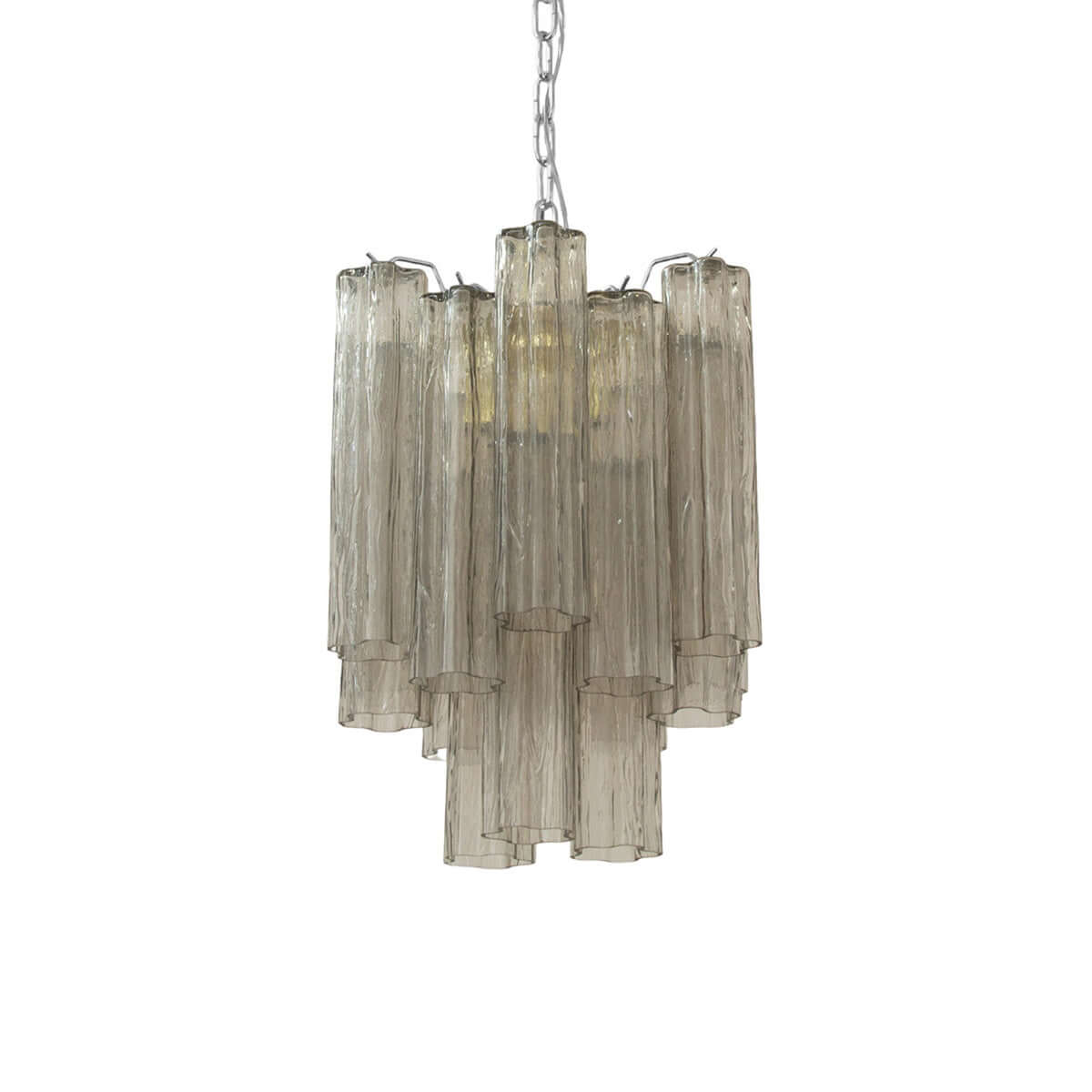 Murano Tubes Chandelier 19"