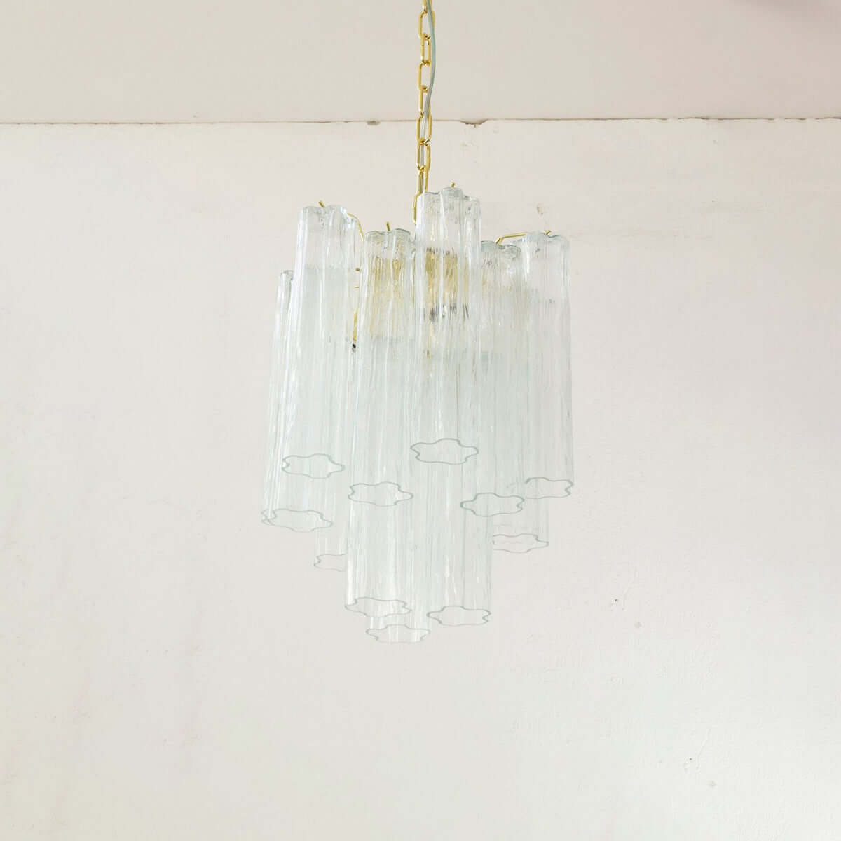 Murano Tubes Chandelier 19"