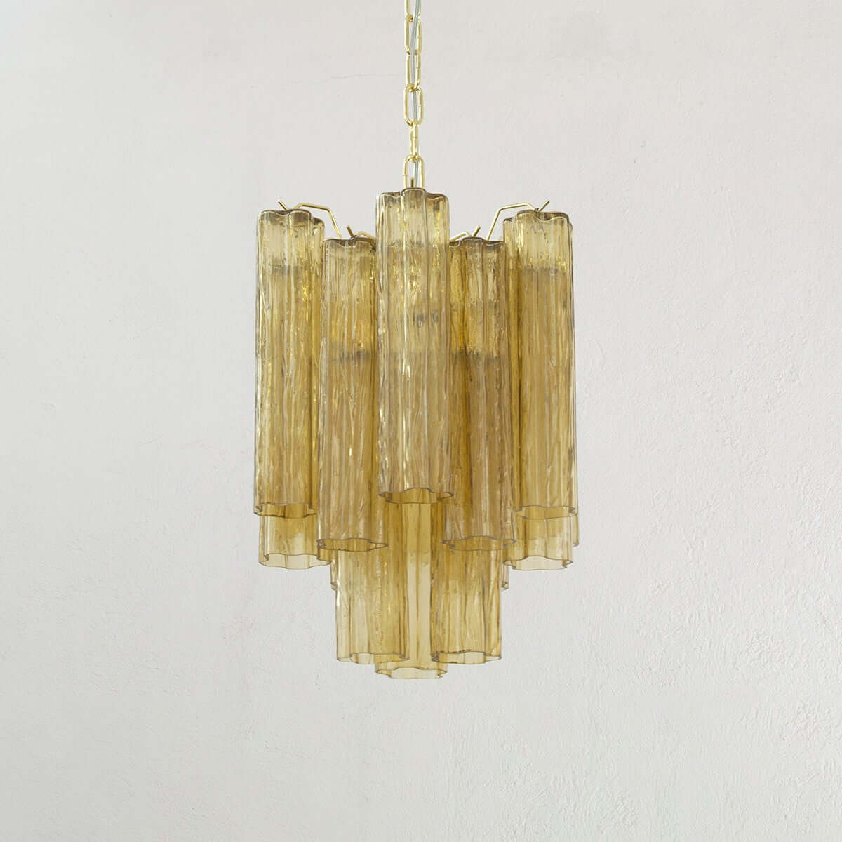 Murano Tubes Chandelier 19"