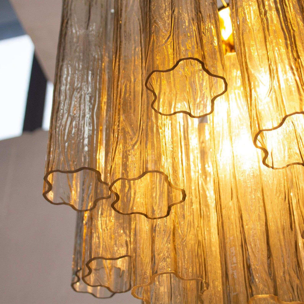 Murano Tubes Chandelier 20"