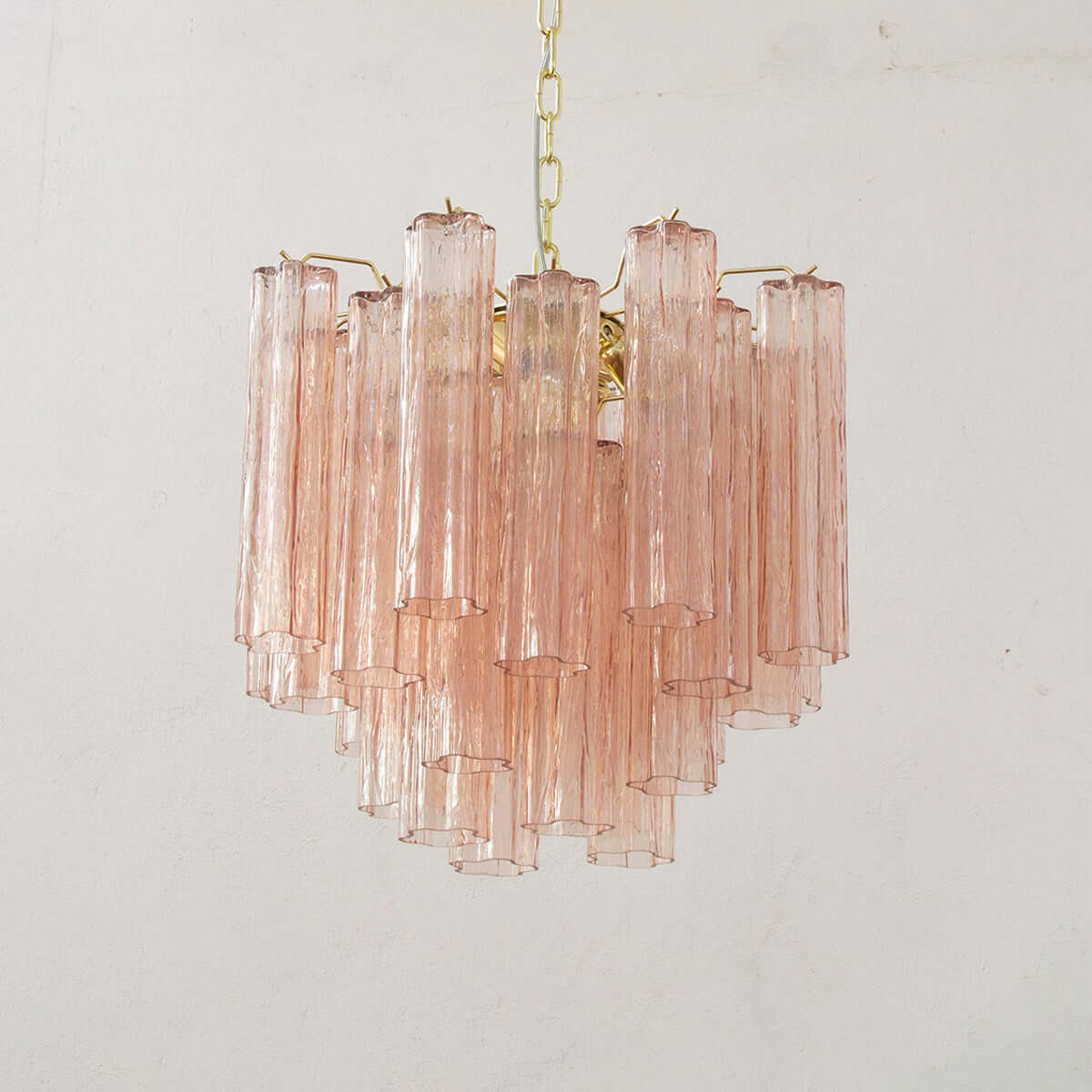 Murano Tubes Chandelier 20"
