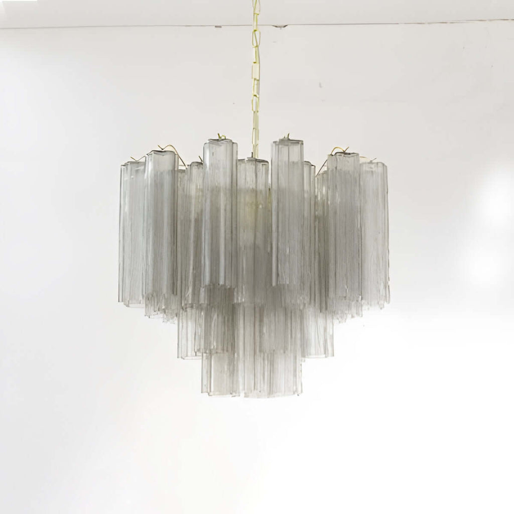 Murano Tubes Chandelier 23"