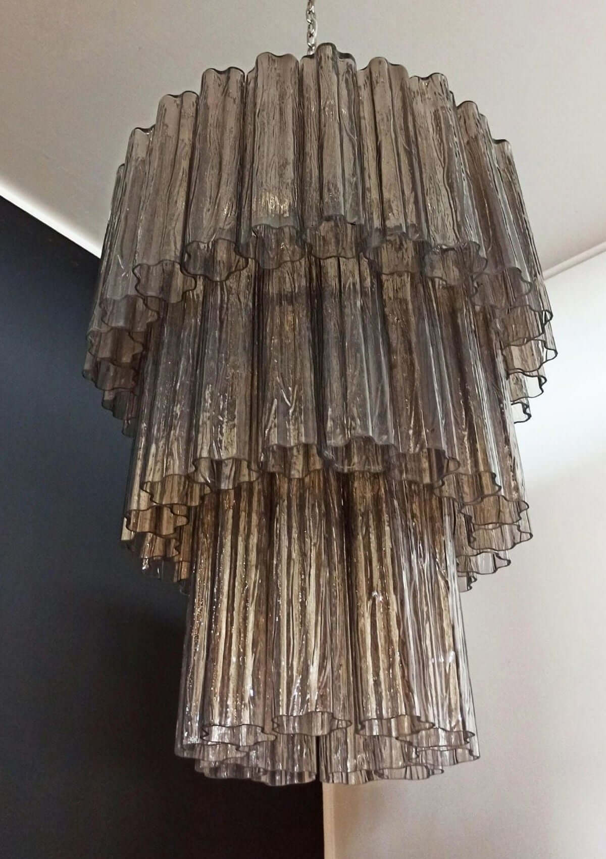 Murano Tubes Chandelier 25"