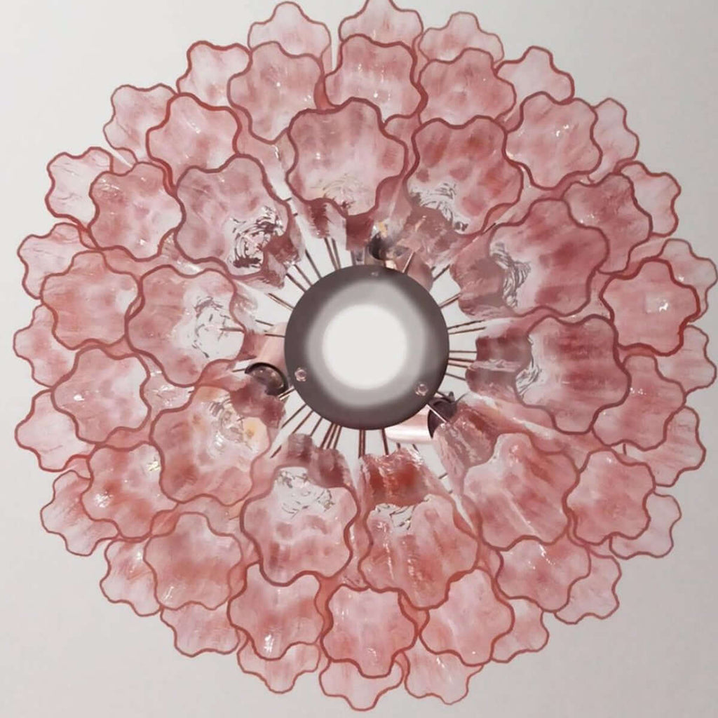 Murano Tubes Chandelier 25"